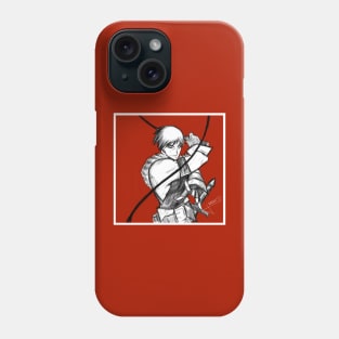 the vampire hunter in red whip adventure Phone Case