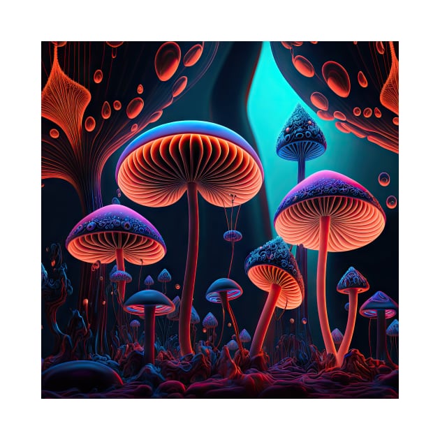 Magical Mushroom #005 by thewandswant