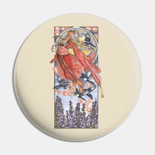 Lady of July Star Festival with Magpies and Lanterns Mucha Inspired Birthstone Series     Edit Pin