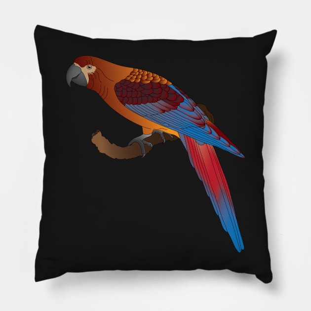 Ara Tricolour Pillow by OrangeEdenDesigns