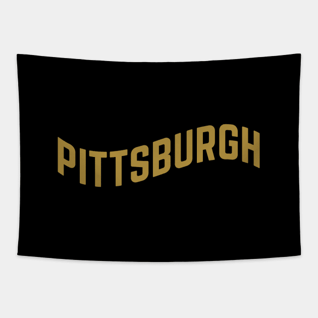 Pittsburgh City Typography Tapestry by calebfaires