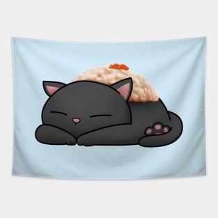 Chubby Cat Tuna Salad Sushi Cat Tapestry