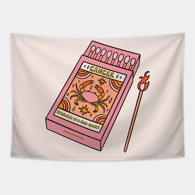Cancer Matchbox Tapestry by Doodle by Meg