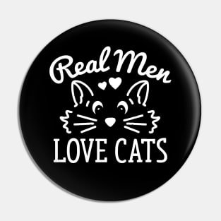 Real Men Love Cats Pin