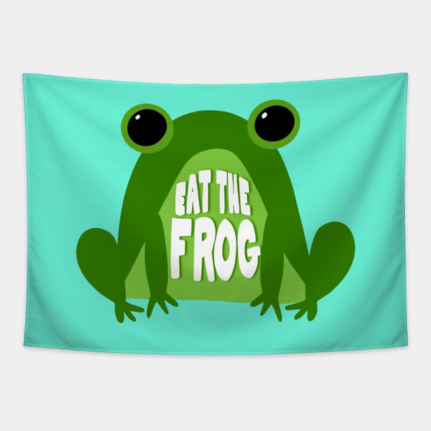 Eat the Frog Tapestry by novabee