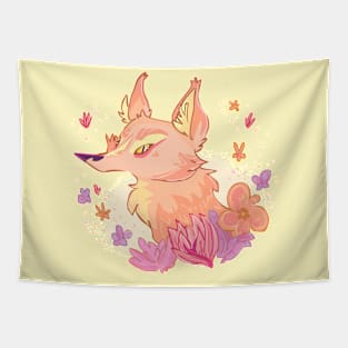 Flowery Fox Tapestry