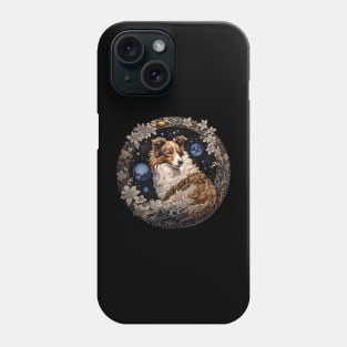 Shetland Sheepdog Illustration Phone Case