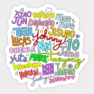 nct stickers teepublic