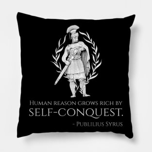 Ancient Roman Stoic Philosophy Quote Motivational Stoicism Pillow