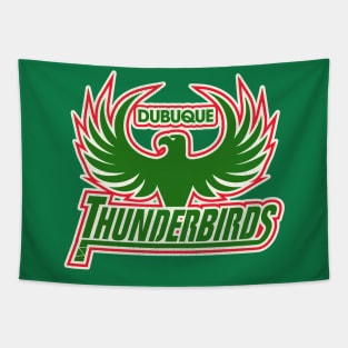 Defunct Dubuque Thunderbirds Hockey Team Tapestry