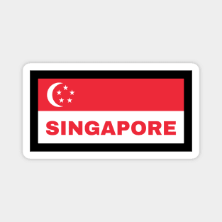 Singapore in Singaporean Flag Magnet