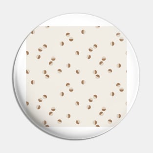 Scattered Dots Minimalist Geometric Pattern - Sand Pin