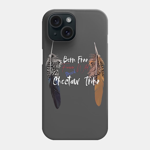 Choctaw Native American Indian Retro Retro Rustic Feathers Phone Case by The Dirty Gringo