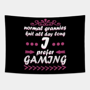 Grandma Gaming Gamble Video Games Gift Console Tapestry