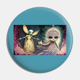 Alien Fairy Fantasy Art Pin