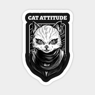 Cat Attitude of angry cat Magnet