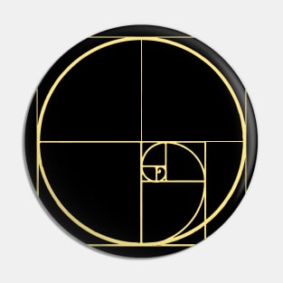 Golden Ratio circle Pin