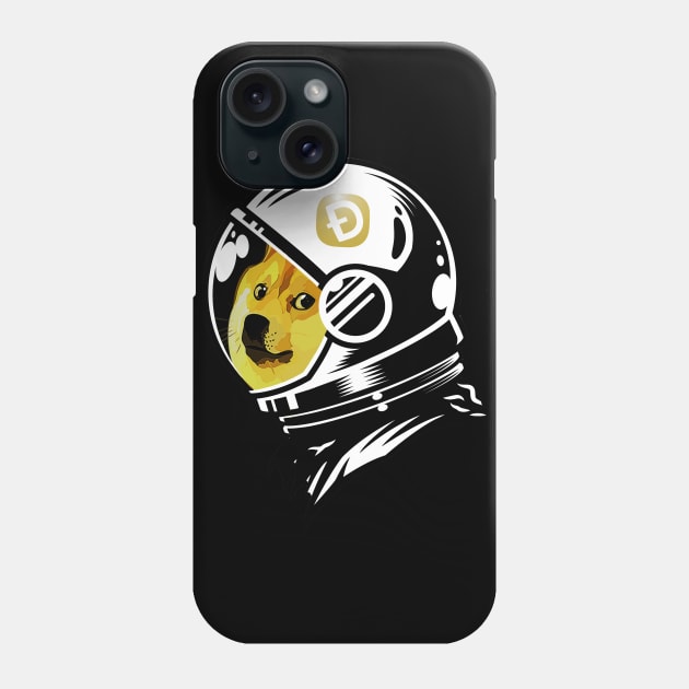 Dogecoin Rocket Dog Phone Case by LunarLanding