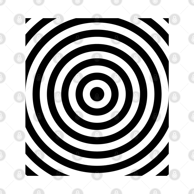 Bullseye (black print) by MarbitMonster