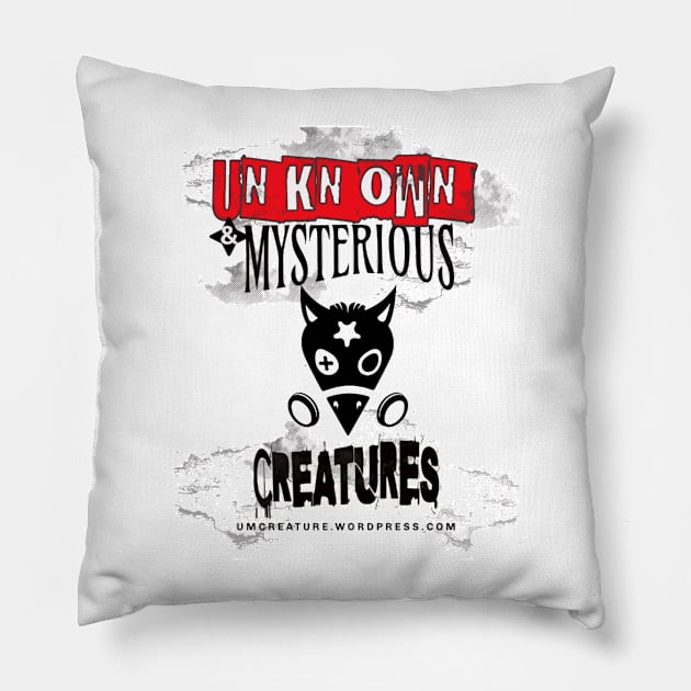 Unknown and Mysterious Creature Design 2 Pillow by kingasilas