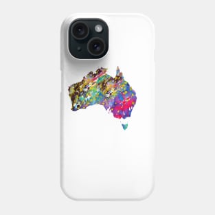 Australia map Phone Case