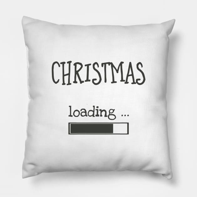 Christmas Loading Pillow by JunkyDotCom