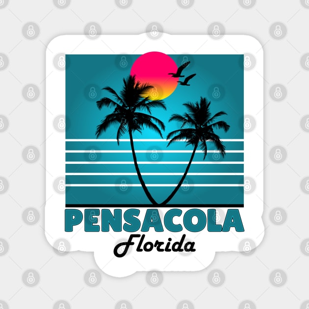 Pensacola Florida Souvenir T-Shirt T-Shirt Magnet by SunsetParadise