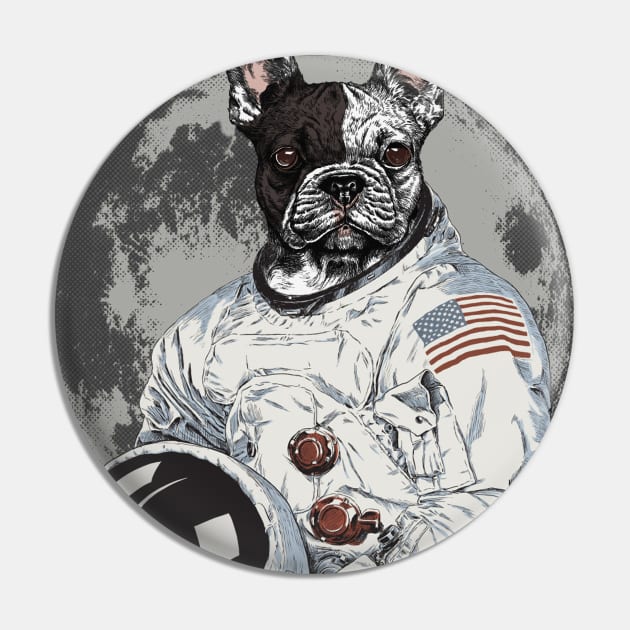 French Bulldog Astronaut Pin by byfab