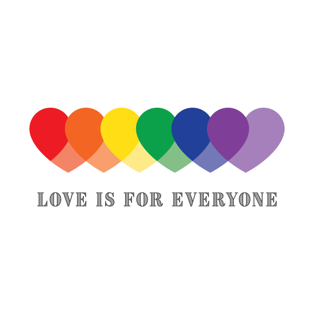 Love is for Everyone by hinoonstudio