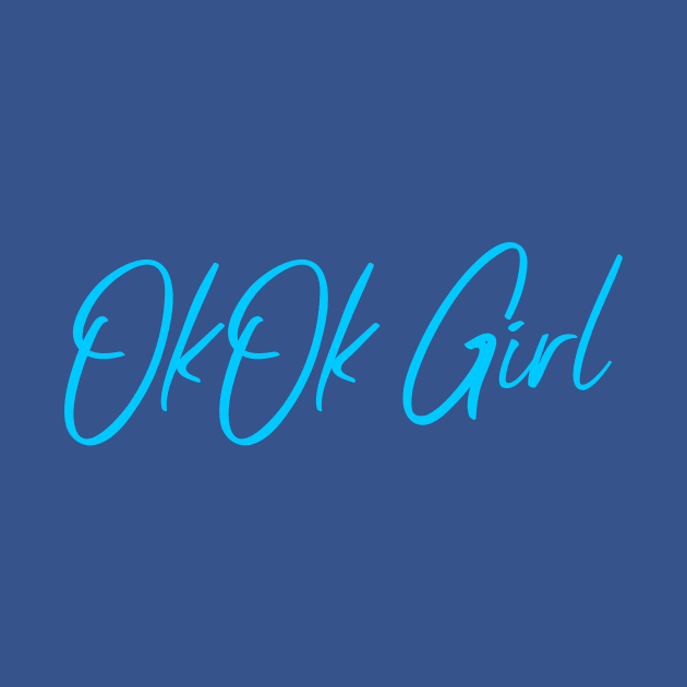 Okok girl Blue Design by Preston James Designs