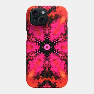 Psychedelic Hippie Pink Red and Black Phone Case