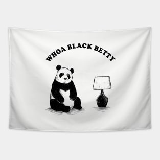 Woah Black Betty Panda Lamp Tapestry