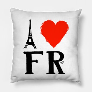 I Heart France (dk_remix) Pillow