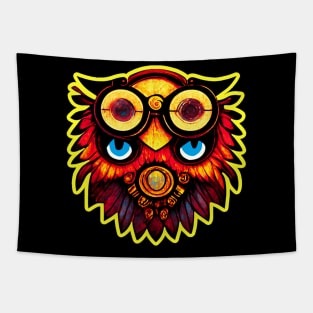 Steampunk Owl Tapestry