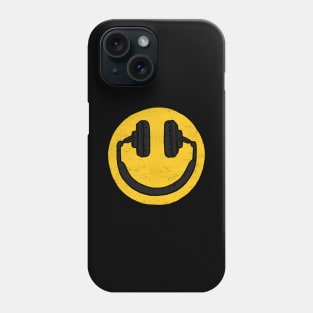 Headphones Smiling Face: Music Makes Me Happy Phone Case