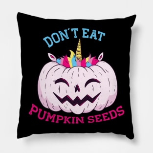 Don´t eat Pumpkin Seeds Costumes for a Pregnant Halloween Pillow