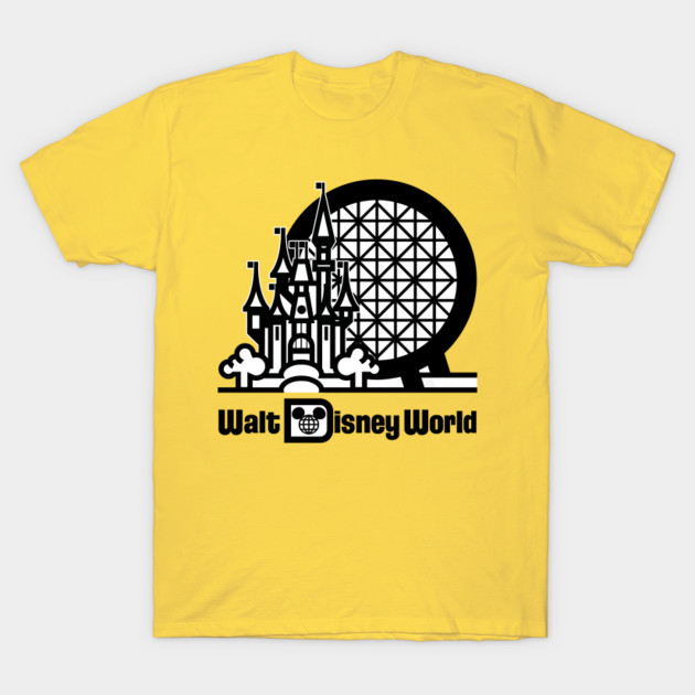 yellow retro walt disney world shirt