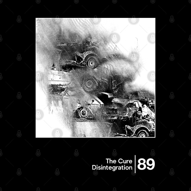 The Cure - Disintegration / Minimal Graphic Artwork Design by saudade