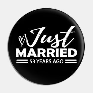 53th Wedding Anniversary - 53 years anniversary Pin