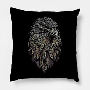 eagle line art Pillow