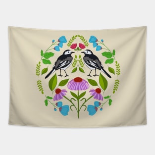 Wagtail Folk Illustration Tapestry