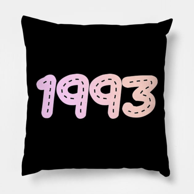 1993 birthday women girl Pillow by ZoeySherman