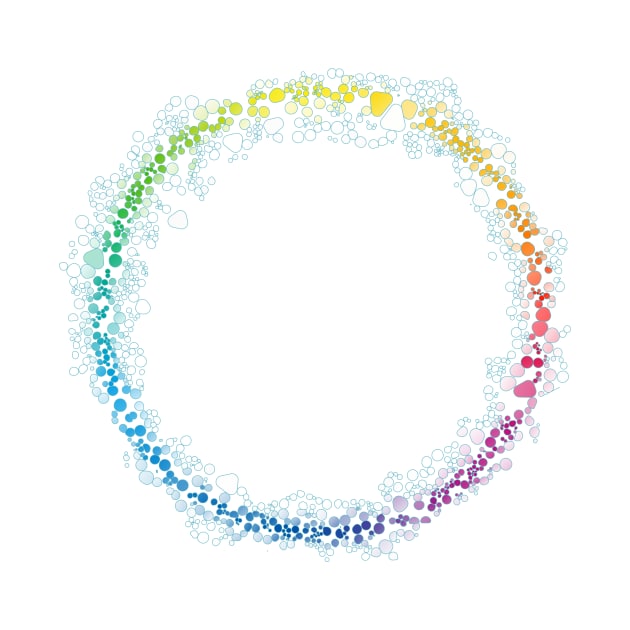 Rainbow bubbles frame by ngmx