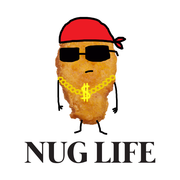 Funny Nug Life Chicken Nugget Chicken Nugget Pillow Teepublic