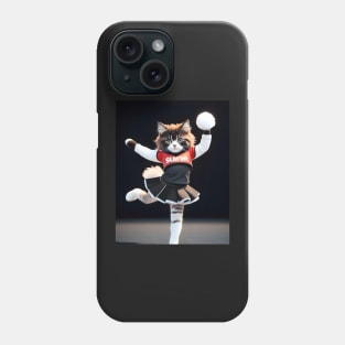 Cheerleader cat - Modern digital art Phone Case