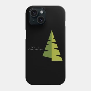 Modern Christmas Tree Design - Abstract Christmas Tree Basic Geometric Shapes Phone Case