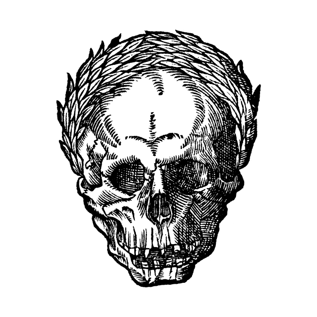 Skull with Wreath by Megatrip