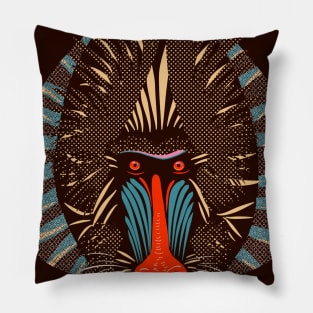 Mandrill baboon Pillow