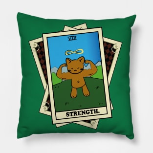TAROT CARDS DECK | STRENGTH. | FORTUNE CAT Pillow