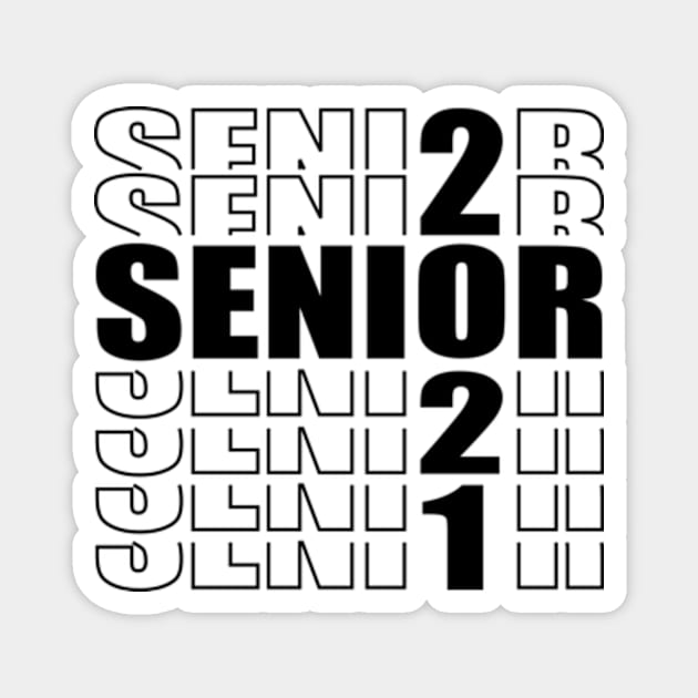 Senior 2021 Magnet by Shop Ovov